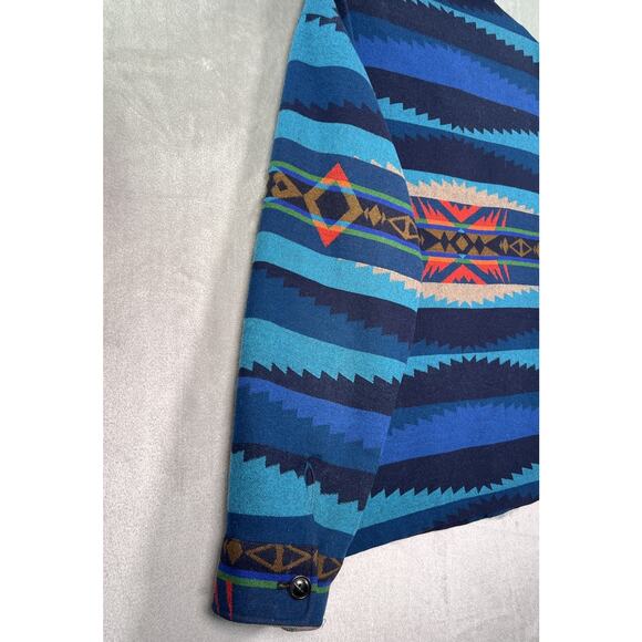 Pendleton Jacket Mens XXXL 3X Shacket Shirt Lahaina Wave Pattern Hawaiian Surf - Picture 6 of 16